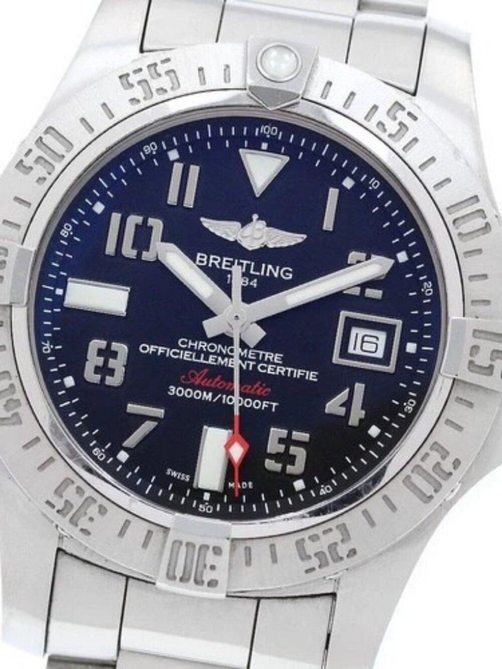 BREITLING Avenger 2 Seawolf A17331 Date black Dial Automatic Men's Watch_905363